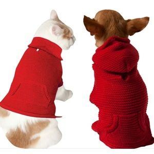 Red Hoodie Pet Sweater Dog 🐶 Cat 🐈 Dress your bestie in style!